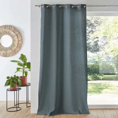 La Redoute Onega Washed Linen Single Curtain with Eyelets