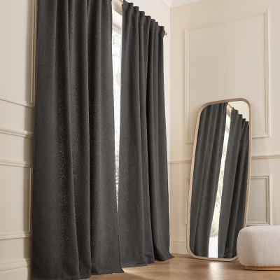 La Redoute Belvini Curtain in Fleece with Hidden Tabs