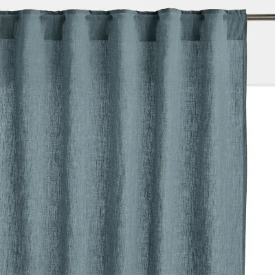 La Redoute Onega Washed Linen Radiator Curtain with Hidden Fixings