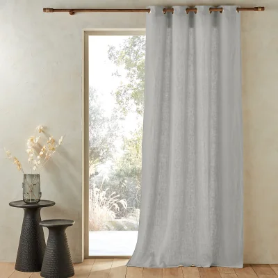 La Redoute Private Pre-Washed Single Linen Curtain with Eyelets