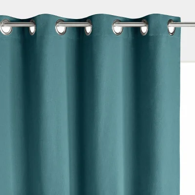 La Redoute Scenario Cotton Blackout Radiator Curtain with Eyelets