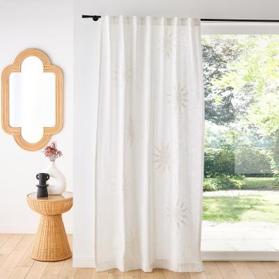 La Redoute Melenaos 100% Cotton Bouclette Pattern Curtain