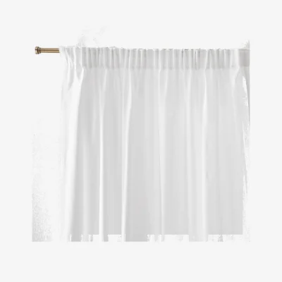 La Redoute Scenario Cotton Curtain with Pencil Pleat and Wave