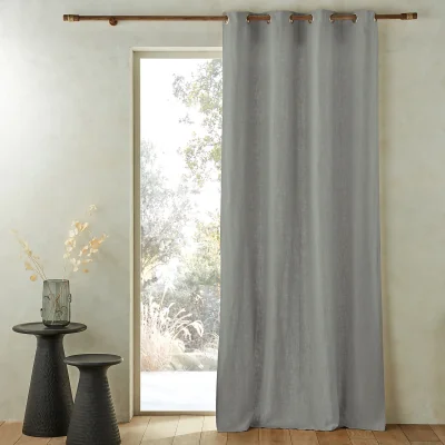 La Redoute Private Single Lined Pre-Washed Linen Curtain with Eyelets