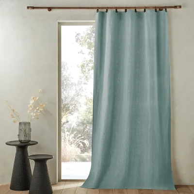 La Redoute Private Lined 100% Washed Linen Curtain