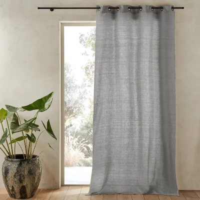 La Redoute Bombaya Linen Chambray Single Curtain with Eyelets