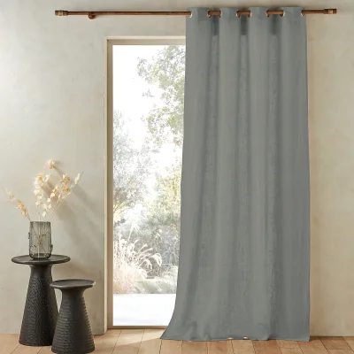 La Redoute Private Pre-Washed Single Linen Curtain with Eyelets
