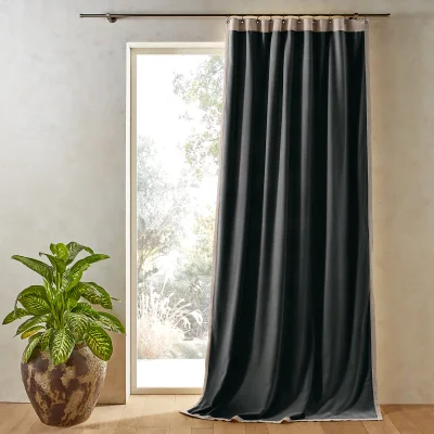 La Redoute Venita Cotton Velvet and Linen Curtain