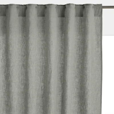 La Redoute Onega Washed Linen Radiator Curtain with Hidden Fixings
