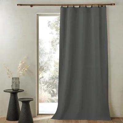 La Redoute Private Lined 100% Washed Linen Curtain