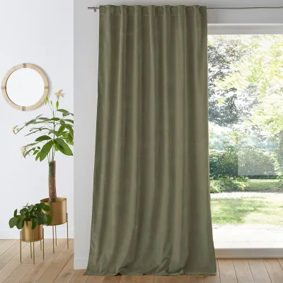 La Redoute Velvet Single Hidden Tab Curtain