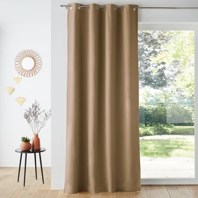 La Redoute Taima Linen/Cotton Single Lined Curtain with Eyelets