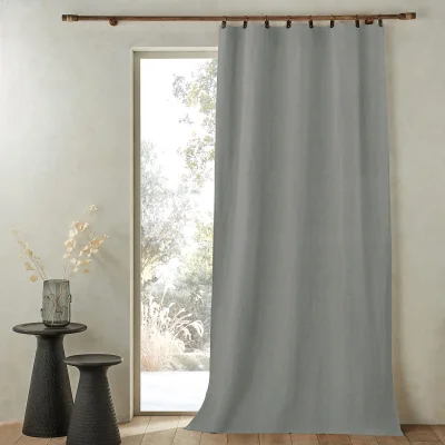 La Redoute Private Lined 100% Washed Linen Curtain