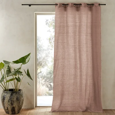 La Redoute Bombaya Linen Chambray Single Curtain with Eyelets