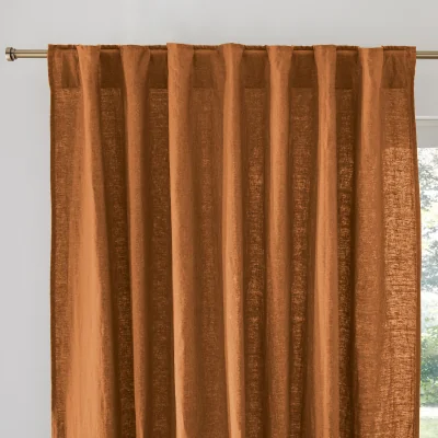 La Redoute Elba Hidden Tab Linen Curtain