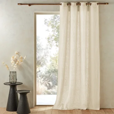 La Redoute Private Pre-Washed Single Linen Curtain with Eyelets