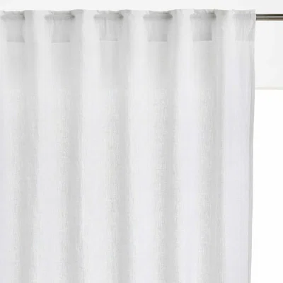 La Redoute Onega 100% Washed Linen Radiator Curtain with Hidden Fixings