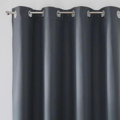 La Redoute Thermal Fleece Curtain with Eyelets, Tobison