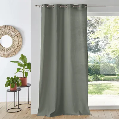 La Redoute Onega Washed Linen Single Curtain with Eyelets