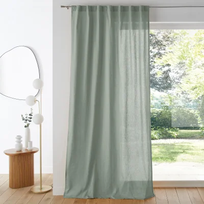 La Redoute Scenario Single Cotton Curtain with Concealed Tabs