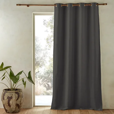 La Redoute Colin Pure Linen Blackout Curtain with Eyelets