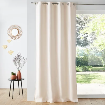La Redoute Taima Linen/Cotton Single Lined Curtain with Eyelets