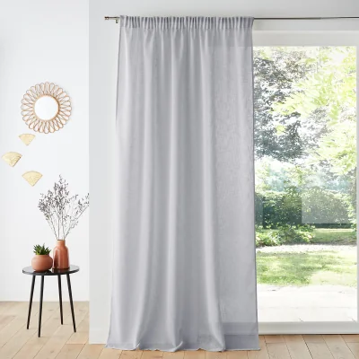 La Redoute Nyong Gathered Braid Linen Effect Sheer Curtain
