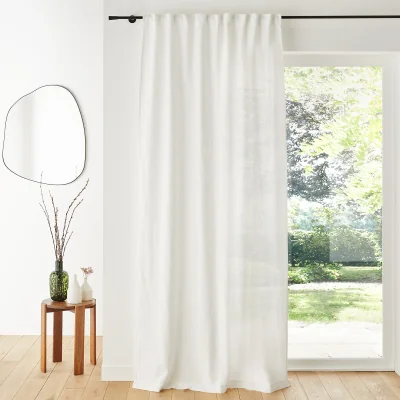 La Redoute Elba Linen Curtain with Gathered Braid Finish