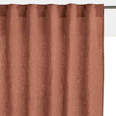 La Redoute Onega Washed Linen Single Curtain with Concealed Tabs