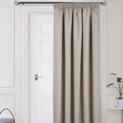La Redoute Herringbone Thermal Pencil Pleat Door Curtain