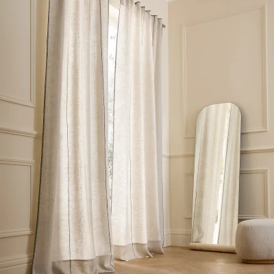 La Redoute Tojos 100% Washed Linen Hidden Tab Curtain