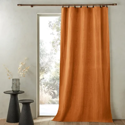La Redoute Private Lined 100% Washed Linen Curtain