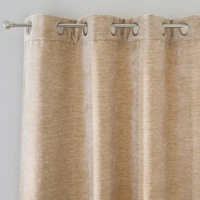 La Redoute Bocha Textured Velvet Eyelet Curtain