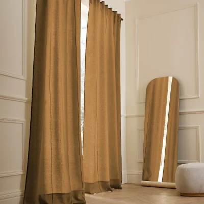 La Redoute Tojos 100% Washed Linen Hidden Tab Curtain