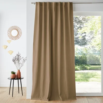 La Redoute Taima Linen and Cotton Concealed Tab Curtain