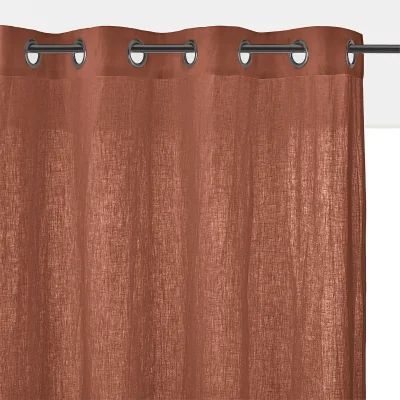 La Redoute Onega Washed Linen Single Curtain with Eyelets