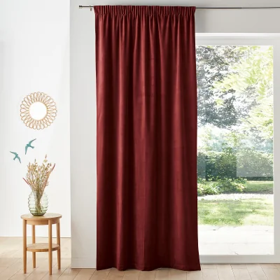 La Redoute Velvet Gathered Braid Velvet Curtain