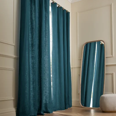 La Redoute Private Lined Washed Linen Curtain