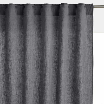 La Redoute Onega Washed Linen Radiator Curtain with Hidden Fixings