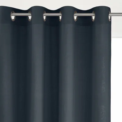 La Redoute Odorie Linen / Viscose Radiator Curtain with Eyelets
