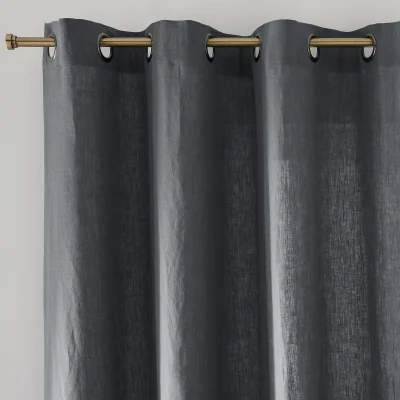 La Redoute Onega Washed Linen Curtain with Eyelets