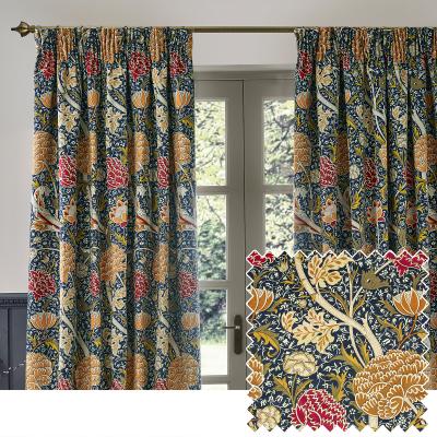 La Redoute Cray Floral Chenille Pencil Pleat Curtains