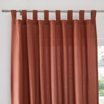 La Redoute Scenario Cotton Curtain with Tab Top