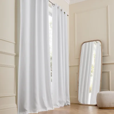 La Redoute Private Washed Linen Curtain with Eyelet Header