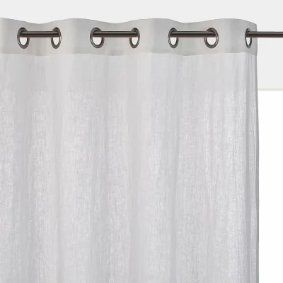 La Redoute Onega 100% Washed Linen Radiator Curtain with Eyelets