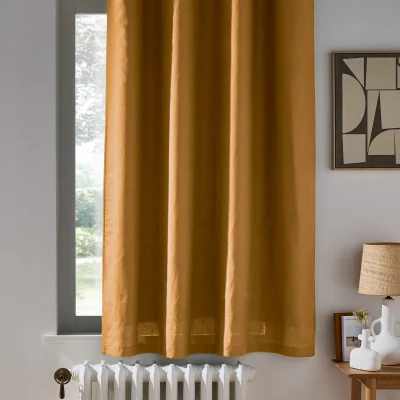 La Redoute Onega Blackout Radiator Curtain in Washed Linen