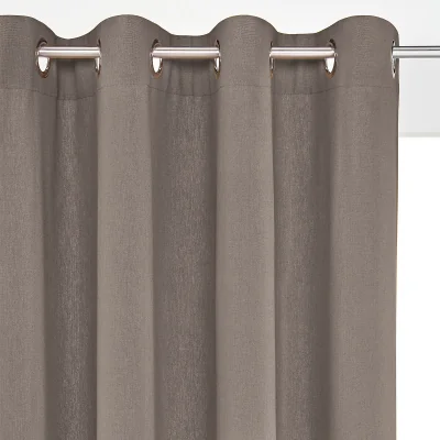La Redoute Taïma Linen/Cotton Single Curtain with Eyelets