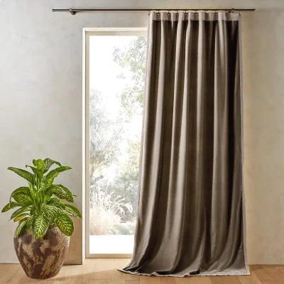 La Redoute Venita Cotton Velvet and Linen Curtain