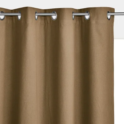 La Redoute Taïma Linen / Cotton Blackout Radiator Curtain with Eyelets