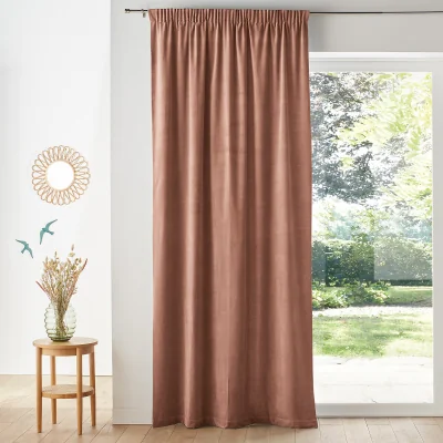 La Redoute Velvet Gathered Braid Velvet Curtain